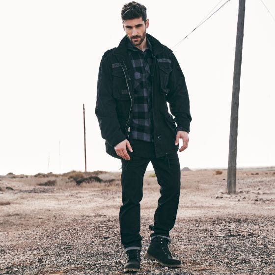 Brandit M-65 Giant Jacke Schwarz