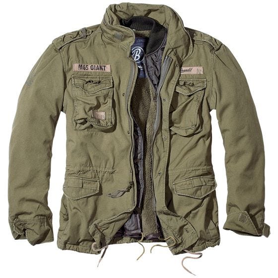 Brandit M-65 Giant Jacke Olivgrün