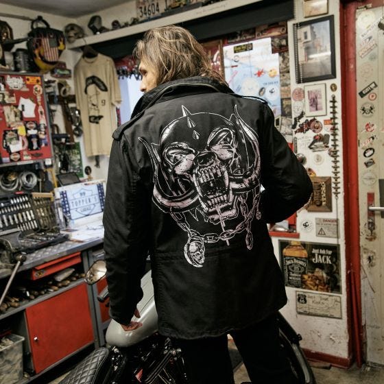Brandit Motörhead M65 Jacke - Schwarz