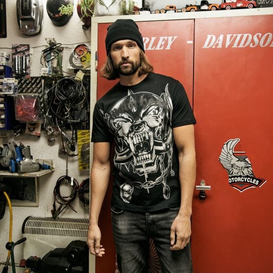 Brandit Motörhead Warpig Print T-Shirt - Schwarz