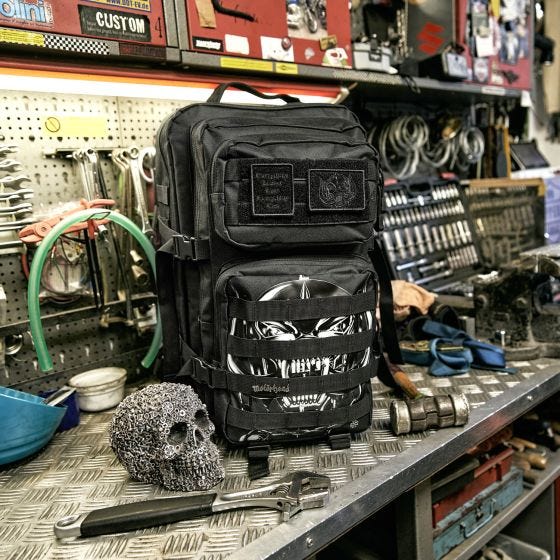 Brandit Motörhead US Cooper Großer Rucksack - Schwarz