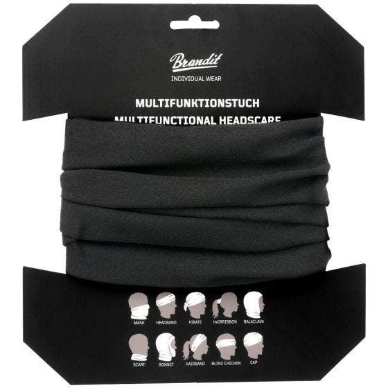 Brandit Multifunctional Halsmanschette - Schwarz