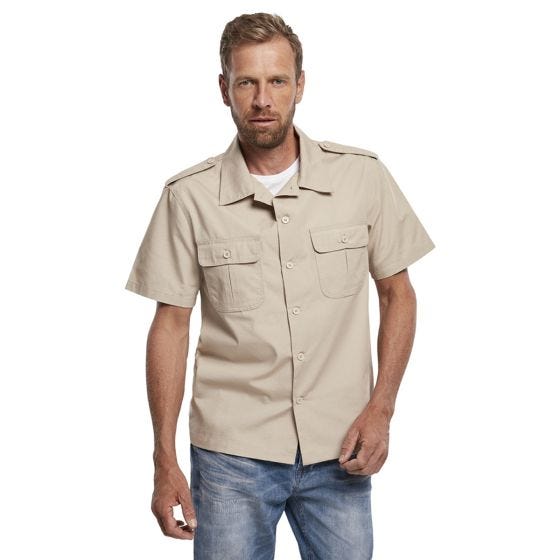 Brandit US Ripstop Kurzarmhemd - Beige