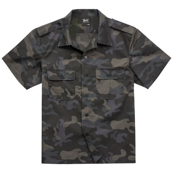 Brandit US Ripstop Kurzarmhemd - Dark Camo