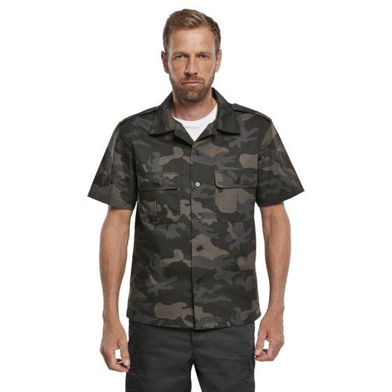 Brandit US Ripstop Kurzarmhemd - Dark Camo