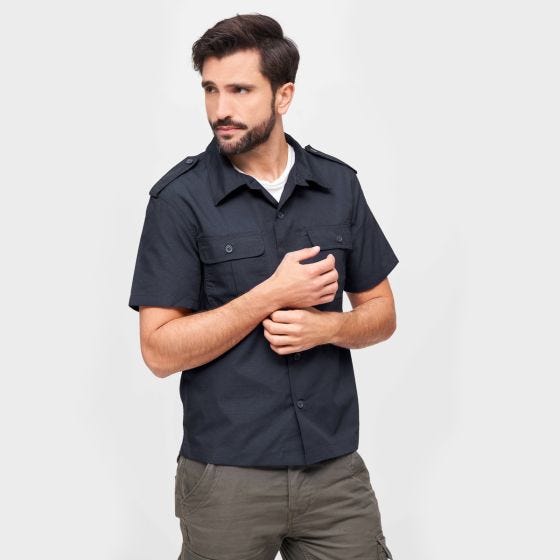 Brandit US Ripstop Kurzarmhemd - Navy
