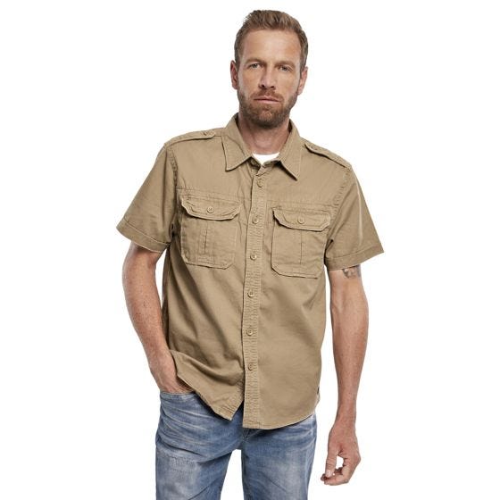 Brandit Vintage Kurzarmhemd - Camel