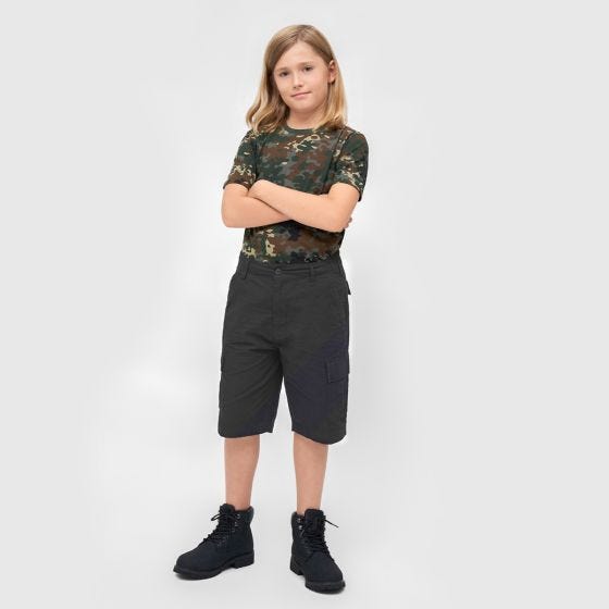 Brandit Kinder BDU Shorts - Schwarz