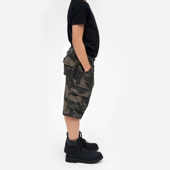 Brandit Kinder BDU Shorts - Dark Camo