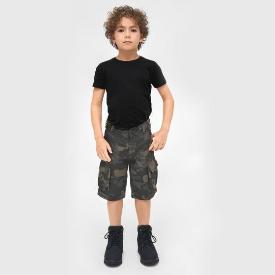 Brandit Kinder BDU Shorts - Dark Camo