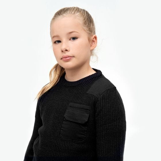 Brandit Kinder BW Pullover - Schwarz