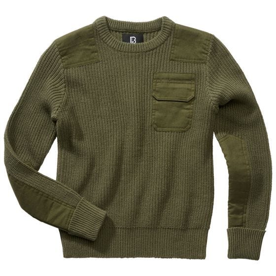 Brandit Kinder BW Pullover - Olivgrün