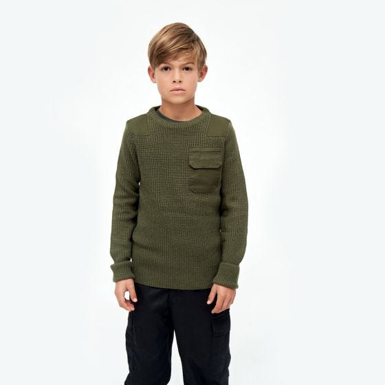Brandit Kinder BW Pullover - Olivgrün