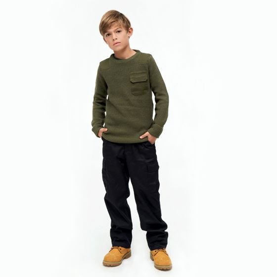 Brandit Kinder BW Pullover - Olivgrün