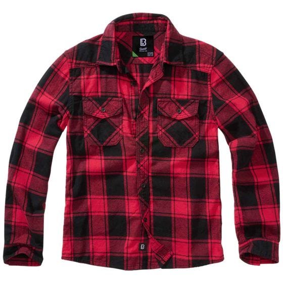 Brandit Kinder Karoshirt - Rot/Schwarz