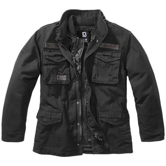 Brandit Kinder M-65 Giant Jacke - Schwarz