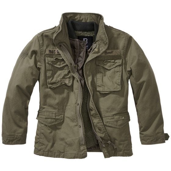 Brandit Kinder M-65 Giant Jacke - Olivgrün