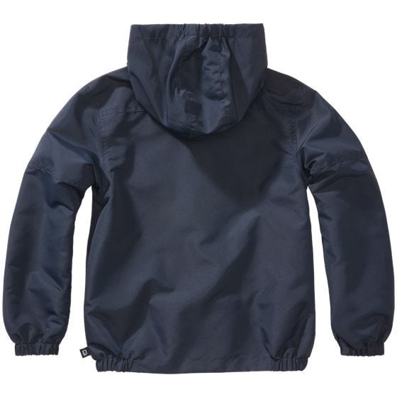 Brandit Kinder Summer Windbreaker Front Zip Jacke - Navy