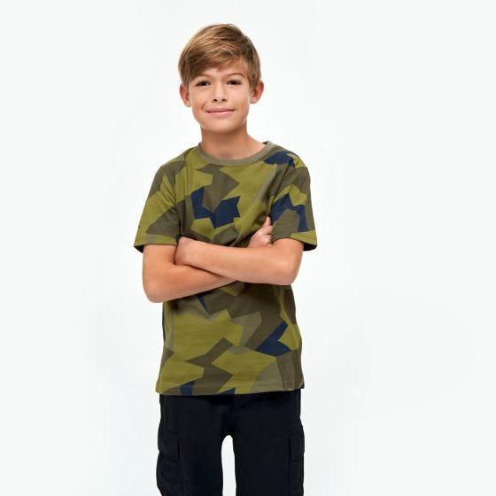 Brandit Kids T-Shirt - Swedish M90 Camo