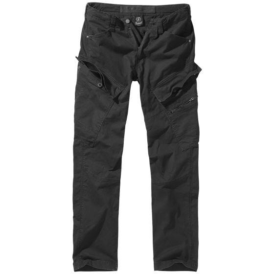 Brandit Adven Hose in Slim-Fit-Passform Schwarz