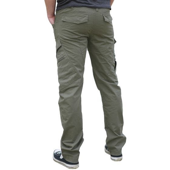 Brandit Adven Hose in Slim-Fit-Passform Schwarz