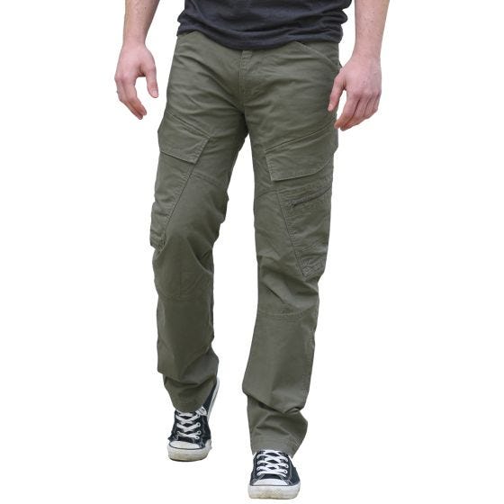 Brandit Adven Hose in Slim-Fit-Passform Olivgrün