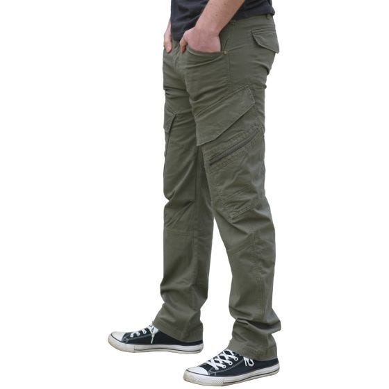 Brandit Adven Hose in Slim-Fit-Passform Schwarz