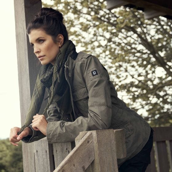 Brandit Damen Britannia Jacke - Olivgrün