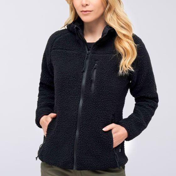 Brandit Damen Teddyfleece Jacke - Schwarz