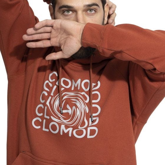 CLOMOD "Twirl" Kapuze - Maroon Red