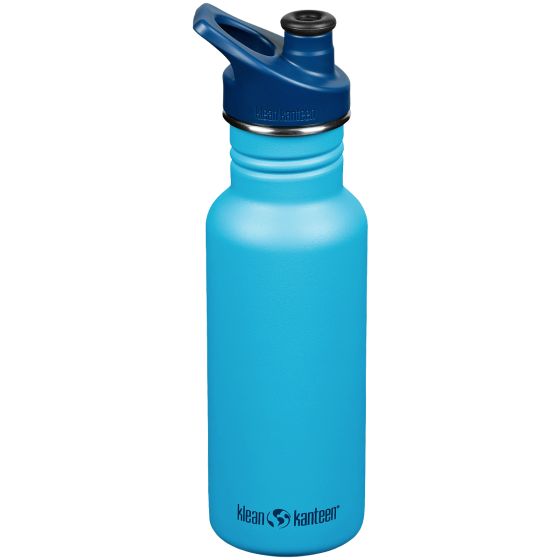 Klean Kanteen Classic 532 ml Trinkflasche mit Sport Cap - Hawiian Ocean
