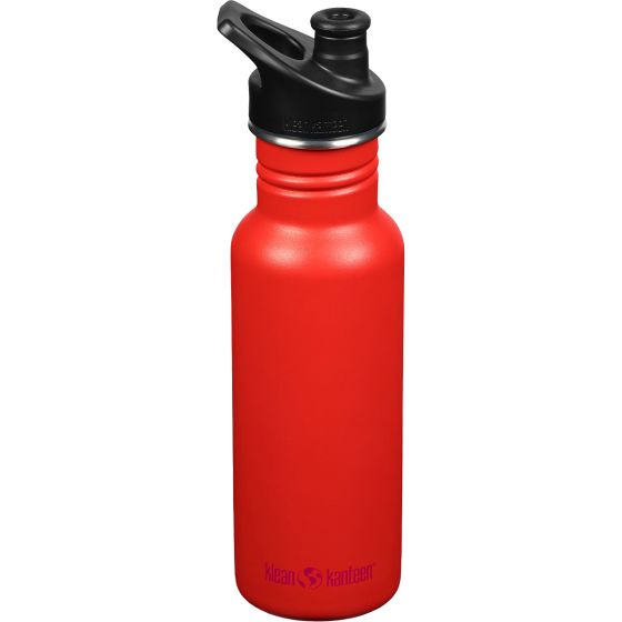 Klean Kanteen Classic 532 ml Trinkflasche mit Sport Cap - Tiger Lilly