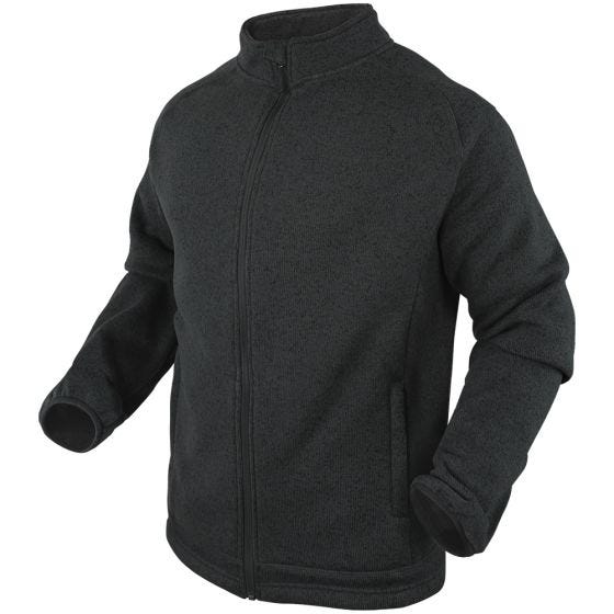 Condor Matterhorn Fleece-Jacke Schwarz
