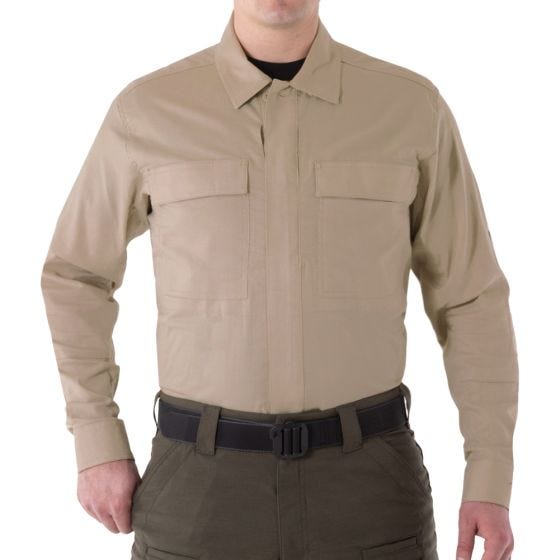 First Tactical V2 Herren BDU-Hemd langärmelig Khaki