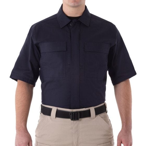 First Tactical V2 Herren BDU-Hemd kurzärmelig Midnight Navy