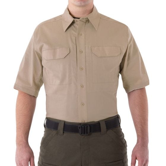 First Tactical V2 Herren Einsatzhemd kurzärmelig Khaki