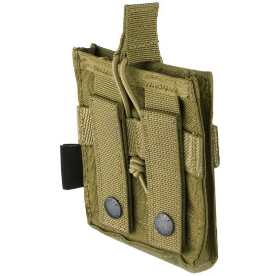Flyye Flache Zubehörtasche MOLLE-Befestigungssystem Khakifarben