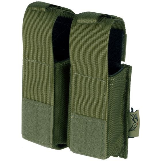 Flyye Ver. HP Doppel-Magazintasche für 9 mm-Kaliber MOLLE-Befestigungssystem Olive Drab