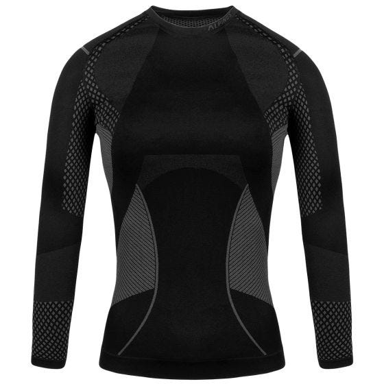 Alpinus Active Longsleeve Base-Layer-Oberteil - Schwarz/Grey