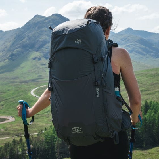 Highlander Damen Ben Nevis Rucksack 52 L - Petrol