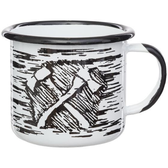 Helikon Axe Enamel Becher 350 ml - Weiß
