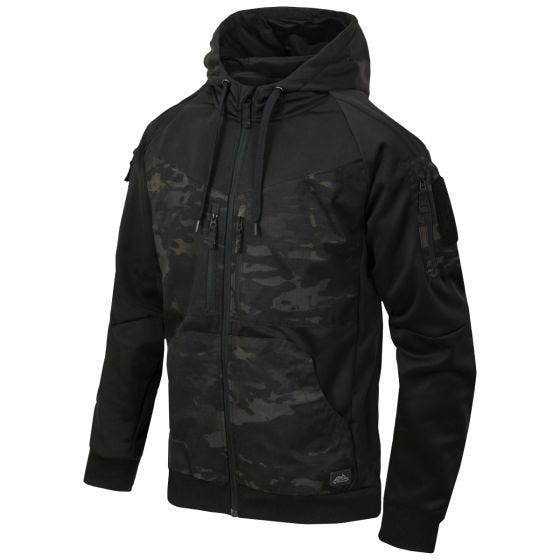 Helikon Rogue Kapuzenpullover mit durchgehendem Reißverschluss - Schwarz/MultiCam Black