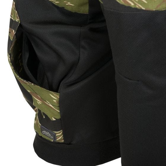Helikon Rogue Kapuzenpullover mit durchgehendem Reißverschluss - Schwarz/Tiger Stripe