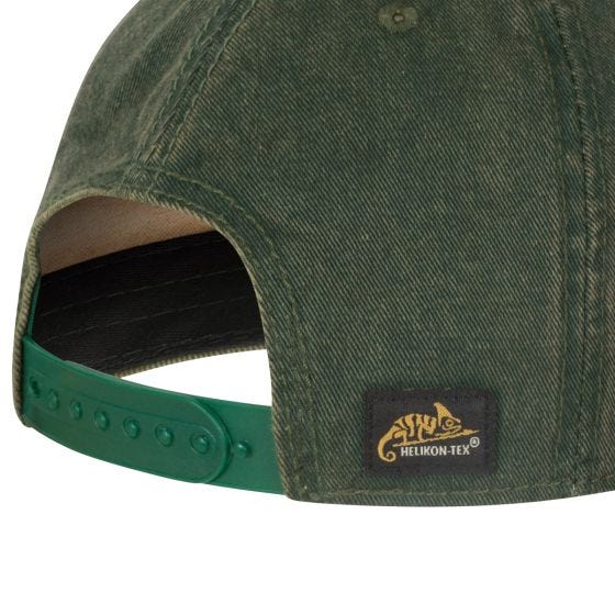 Helikon Shooting Time Schirmmütze - Dirty Washed Dark Green / Dirty Washed Kelly Green