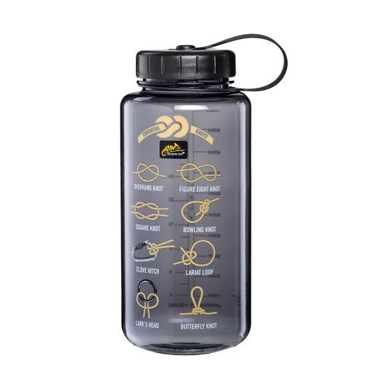 Helikon Tritan-Flasche Breite Öffnung 1 L - Knots Smoke