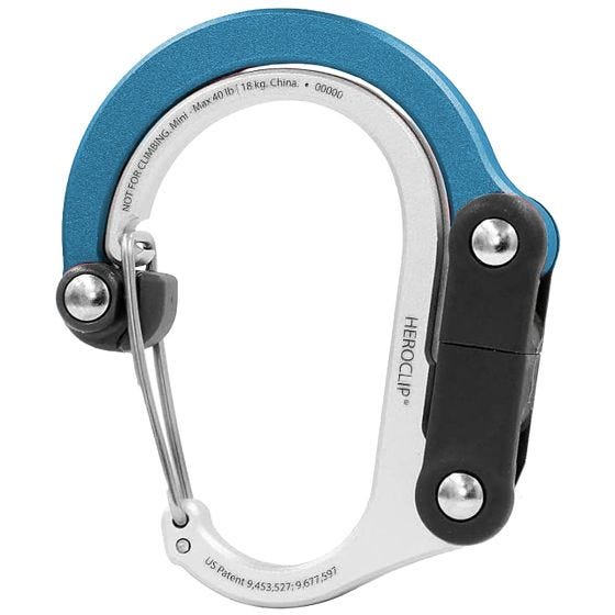 Heroclip Mini Gear Karabiner - Blue Steel