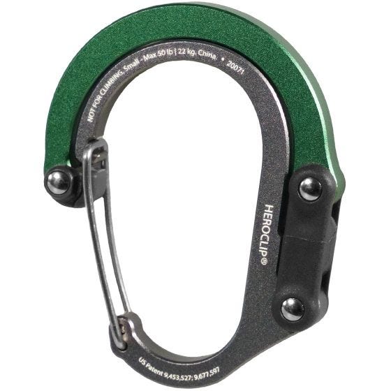 Heroclip Small Gear Karabiner - Forest Green