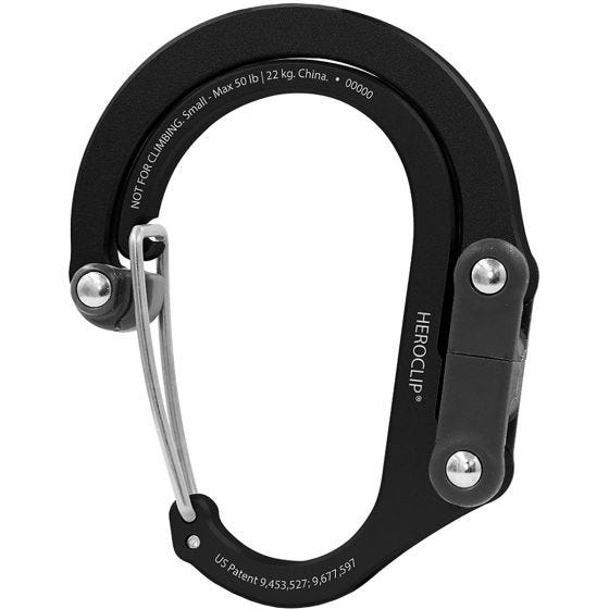 Heroclip Small Gear Karabiner - Stealth Black