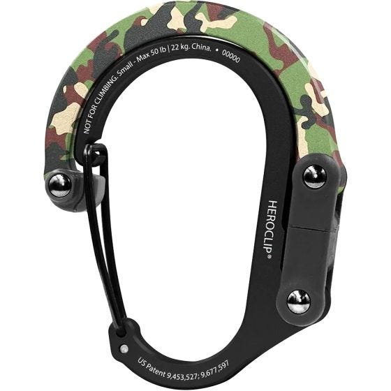 Heroclip Small Gear Karabiner - Woodland Hero