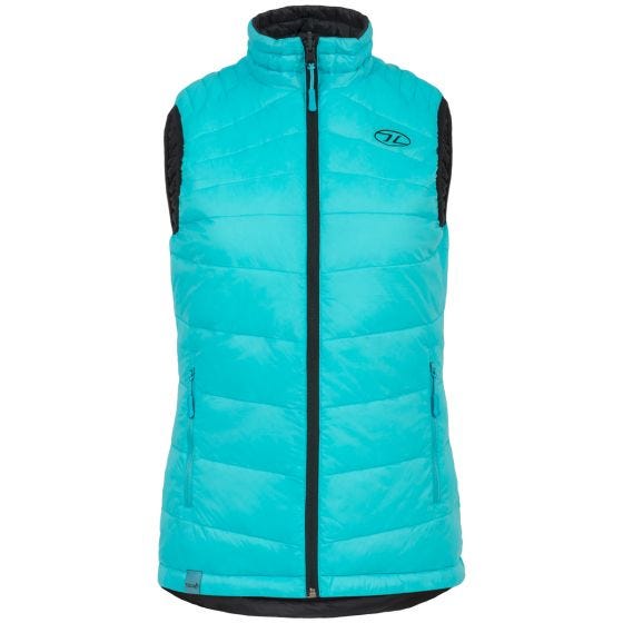 Highlander Womens Reversible Gilet Noir/Turquoise